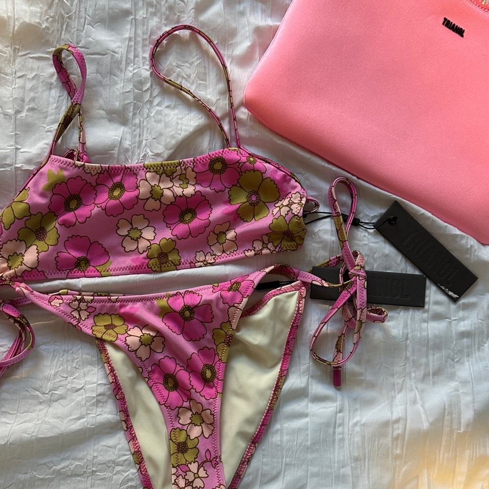 Triangl Swimwear Pink Floral Bikini